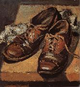 Grant Wood Old shoes Germany oil painting artist